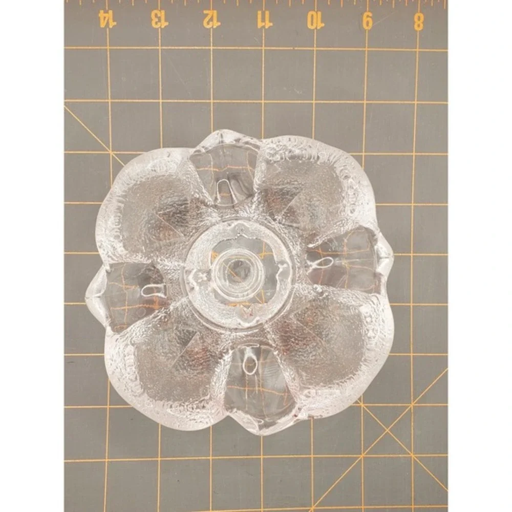ORREFORS‎ Lars Hellsten Textured Petal Flower Blossom Candle Holder